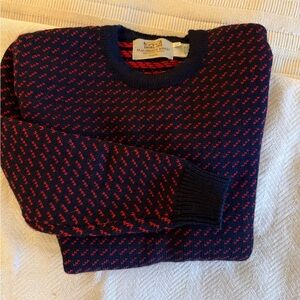Aran Norwegian Sweater‎ - 100% Wool, Made in Ireland